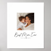 Beste Mama je | Modernes Foto Custom Poster (Vorne)