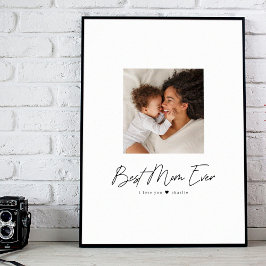 Beste Mama je | Modernes Foto Custom Poster