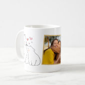 Beste Mama je Modernes Foto Mama Bear Mother Day Kaffeetasse (Vorderseite Links)