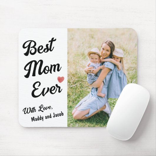 Beste Mama je Modernes Foto Mousepad (Mit Mouse)