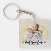 Beste Mama je Modernes Foto Schlüsselanhänger (Vorderseite)