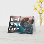 Beste Mama je Modernes, individuelles Foto Karte (Gelbe Blume)