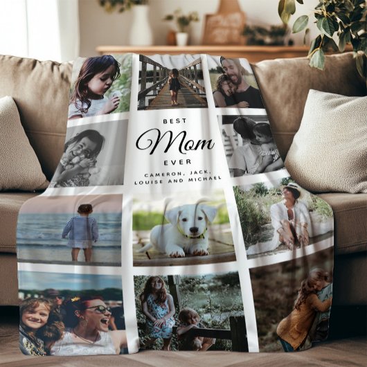 Beste Mama je Modernes Instagramm Niedliche FotoCo Fleecedecke