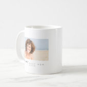 Beste Mama je Modernes, Minimalistisches Foto Kaffeetasse (Vorderseite Links)