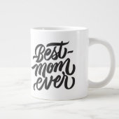 Beste Mama je Modernes Skript Personalisiertes Fot Jumbo-Tasse (Rechts)