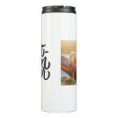 Beste Mama je Modernes Skript Personalisiertes Fot Thermosbecher (Rückseite)