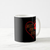 Beste Mama je, Motivation Zitat über Mama Kaffeetasse (VorderseiteRechts)