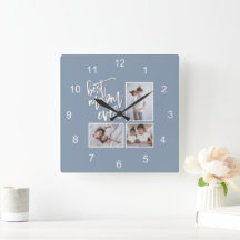 Beste Mama je Mum 3 Fotos Script Dusty Blue