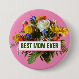 BESTE MAMA JE MUTTER DAY GIFT BUTTON