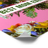 BESTE MAMA JE MUTTER DAY GIFT POSTER (Ecke)