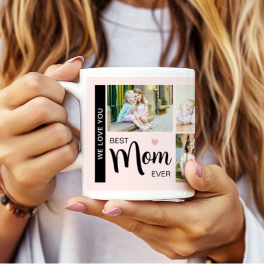 Beste Mama je Mütter Foto Rosa Kaffeetasse