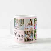 Beste Mama je Mütter Foto Rosa Kaffeetasse (Vorderseite Links)