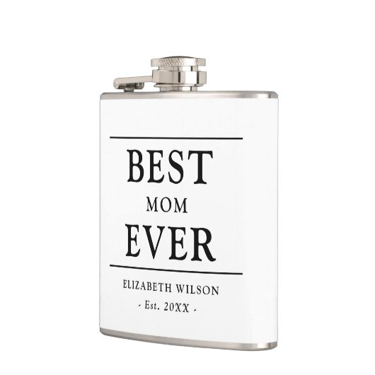 Beste Mama je Mütter Geschenk Flachmann (Links)
