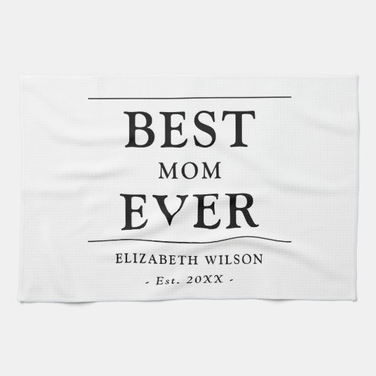 Beste Mama je Mütter Geschenk Küchenhandtücher Geschirrtuch (Horizontal)