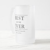 Beste Mama je Mütter Geschenk Mattglas Bierglas (Vorderseite Links)