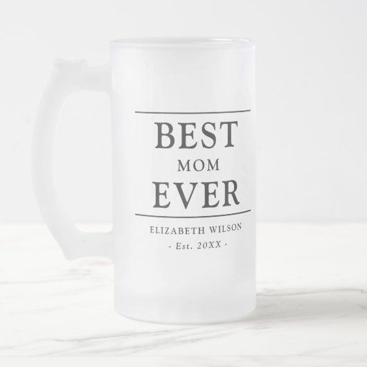 Beste Mama je Mütter Geschenk Mattglas Bierglas (Links)