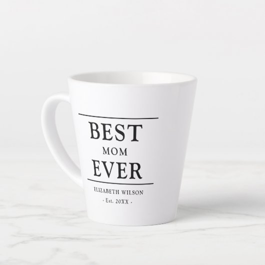 Beste Mama je Mütter Geschenk Milchtasse (Linke Ecke)