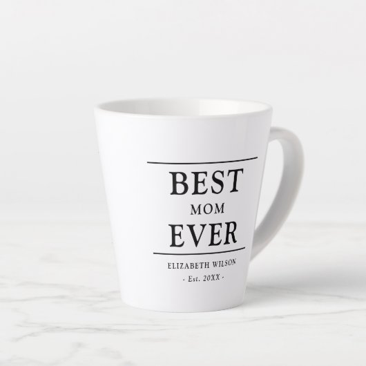 Beste Mama je Mütter Geschenk Milchtasse (Rechte Ecke)