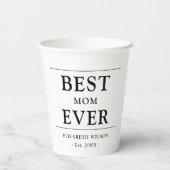 Beste Mama je Mütter Geschenk Pappbecher (Rückseite)