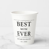 Beste Mama je Mütter Geschenk Pappbecher (Vorderseite)