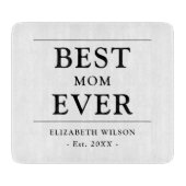 Beste Mama je Mütter Geschenk Schneidebrett (Vorderseite)