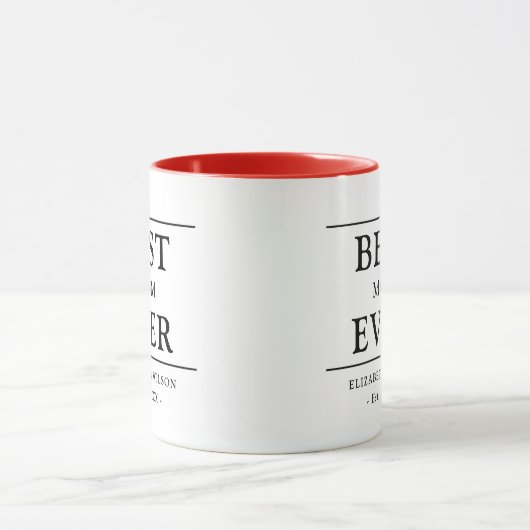 Beste Mama je Mütter Geschenk Tasse (Zentrum)