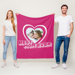 Beste Mama je Mütter Tag Custom Foto Fleecedecke
