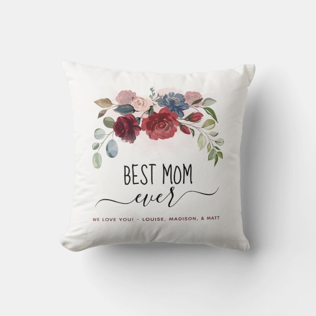 Beste Mama je Mütter Tag Personalisiert Kissen (Vorderseite)