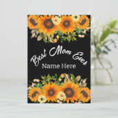 BESTE MAMA JE MUTTER-TAGESGESCHENK EINLADUNG (Stehend Vorderseite)