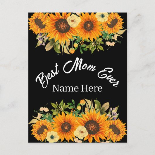 BESTE MAMA JE MUTTER-TAGESGESCHENK POSTKARTE (Vorderseite)