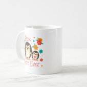 Beste Mama je Mutter und Baby-Igel Kaffeetasse (Vorderseite Links)