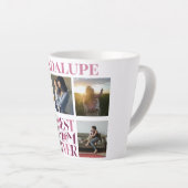 Beste Mama je Muttermutter FotoCollage Niedlich ro Milchtasse (Rechte Ecke)