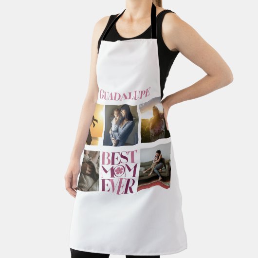 Beste Mama je Muttermutter FotoCollage Niedlich ro Schürze (InSitu)