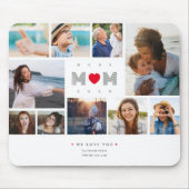 Beste Mama je Muttertag 10 FotoCollage Mousepad (Vorne)