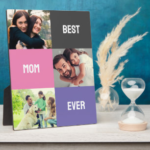 Beste Mama je Muttertag 3 FotoCollage Fotoplatte