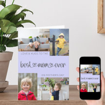 Beste Mama je Muttertag 4 FotoCollage Lilac