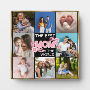 Beste Mama je Muttertag 8 FotoCollage Fotoplatte