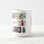 Beste Mama je Muttertag 8 FotoCollage Kaffeetasse (Mittel)