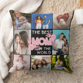 Beste Mama je | Muttertag 8 FotoCollage Kissen (Decke)