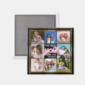 Beste Mama je | Muttertag 8 FotoCollage Magnet (Vorderseite/Rückseite)
