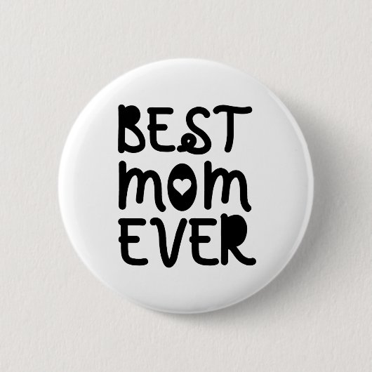 Beste Mama je Muttertag Button (Vorderseite)