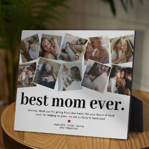 Beste Mama je Muttertag Foto Collage Plaque Fotoplatte