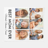 Beste Mama je Muttertag FotoCollage Fleecedecke (Vorderseite (Horizontal))