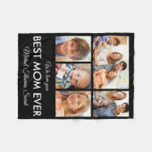 Beste Mama je Muttertag FotoCollage Fleecedecke (Vorderseite (Horizontal))