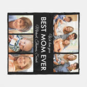 Beste Mama je Muttertag FotoCollage Fleecedecke (Vorderseite (Horizontal))