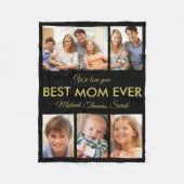 Beste Mama je Muttertag FotoCollage Fleecedecke (Vorderseite)