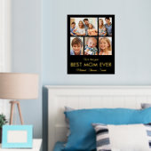 Beste Mama je Muttertag FotoCollage Foliendrucke (In Situ (Schlafzimmer))