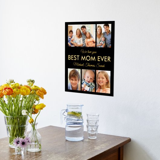 Beste Mama je Muttertag FotoCollage Foliendrucke (Ablage(Küche))