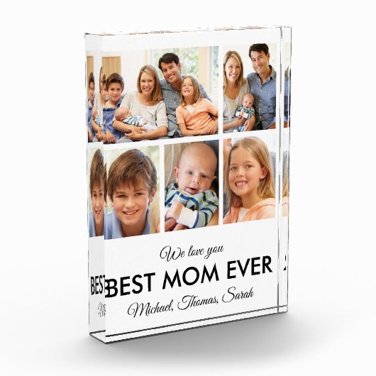 Beste Mama je Muttertag FotoCollage Fotoblock (Links)