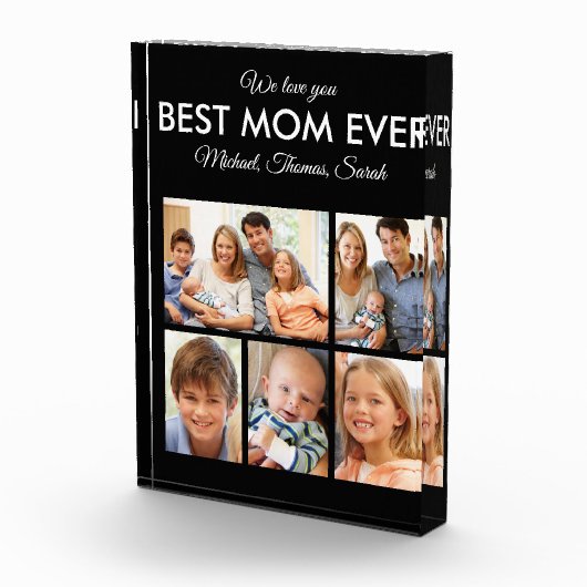 Beste Mama je Muttertag FotoCollage Fotoblock (Rechts)